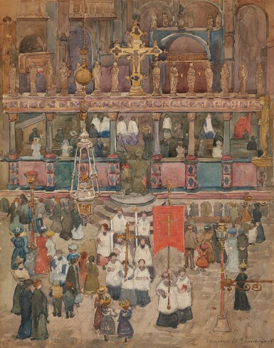 Maurice Brazil Prendergast, Easter Procession, St. Marks