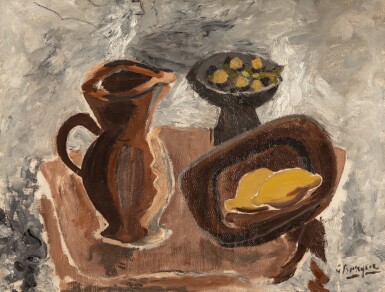 Pichet, Compotier et Plat de Fruits