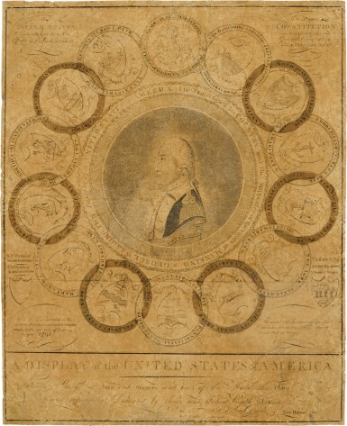 A Display of the United States of America (Stauffer 521; Hart 840)