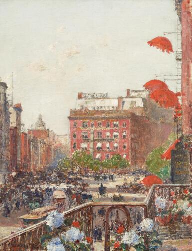 View of Broadway and Fifth Avenue