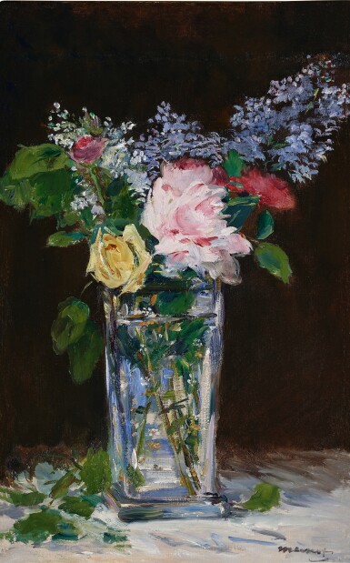 Édouard Manet, Vase de fleurs, roses et lilas