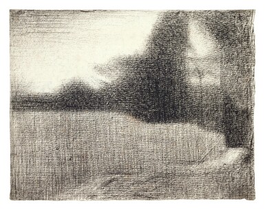 Blé et arbres (Le Champ de blé) (recto); Portrait de Félix Fénéon (verso)
