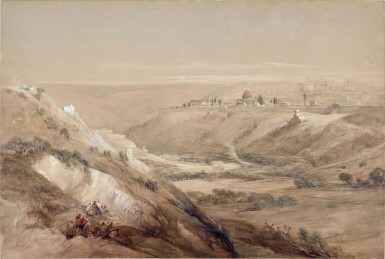 Jerusalem from the Road leading to Bethany 