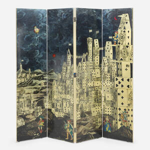 Citta de Carte/Farfalle folding screen