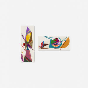 Collage #34LS; Collage #29LS (two works)