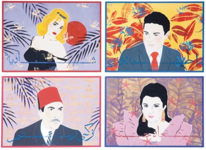 Four works: Ahmed Zaki, Suad Hosni, Shadia and Zaki Rustom