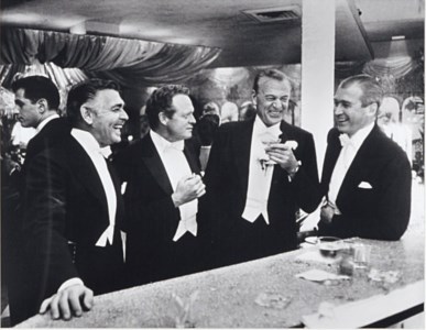The Four Kings of Hollywood (Clark Gable, Van Heflin, Gary Cooper and Jimmy Stewart), 1957
