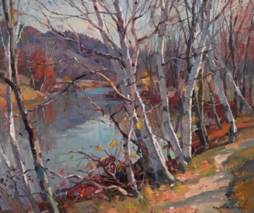 Birch Trees in Autumn