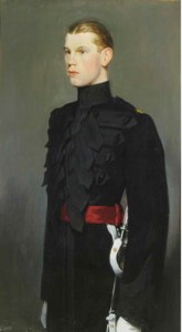 Portrait of Lieutenant Aymes, three-quarter-length, in military uniform
