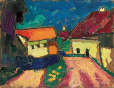 Alexej von Jawlensky, Landschaftstudie - Dorfstrasse