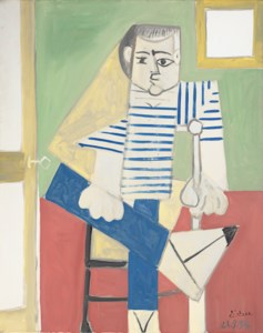 Pablo Picasso, Homme assis sur une chaise