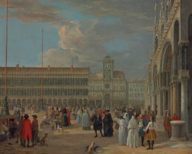 View of Piazza San Marco with the Torre dell'Orologio, Venice
