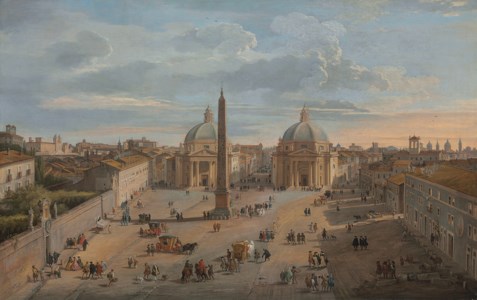 View of Piazza del Popolo, Rome