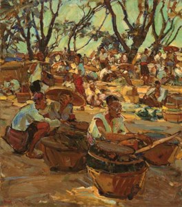 Market scene