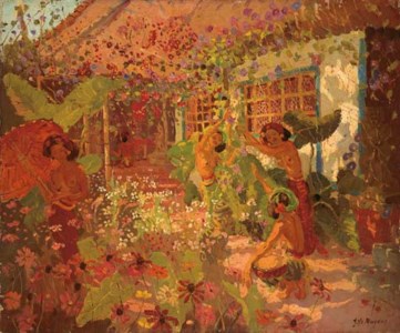 Adrien-Jean Le Mayeur, Dancers in the garden, Bali