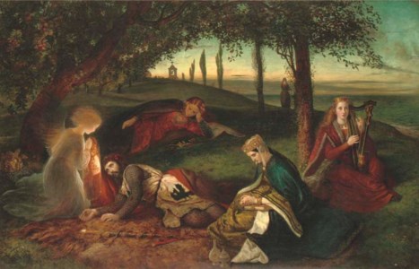 The Sancgreall, King Arthur healed of his grievous wound