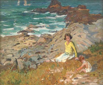 On the rocks, near St Ives