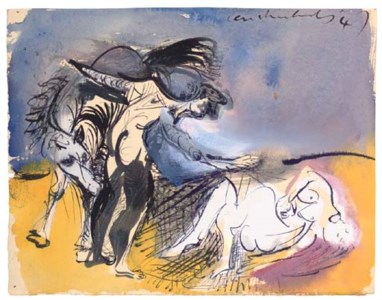 Study for Rape of the Sabines