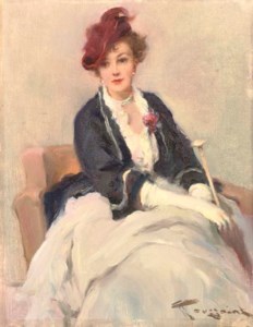Femme au collier de chien