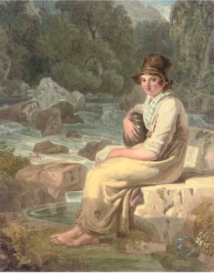A Welsh peasant girl, Dolgelly, Merionethshire