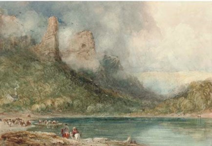 Ferry on the Wye at Longstone, Derbyshire