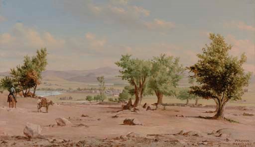 Valley of Mexico with Town in Background