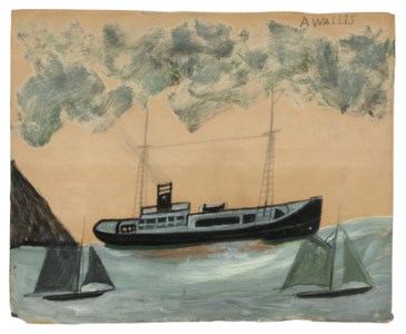 Trawler and Two Sailing Boats