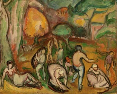 Personnages dans un paysage
