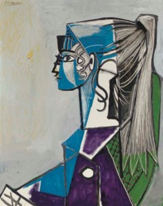 Pablo Picasso, Sylvette au fauteuil vert