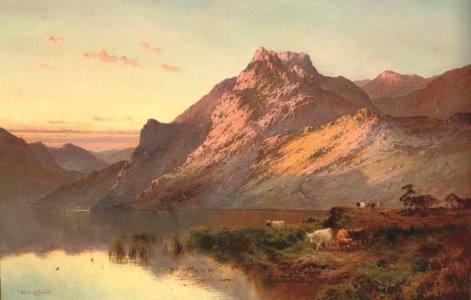 The glow of the setting sun