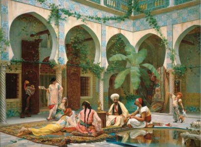 FRENCH, La Cour du Palais de Dar Khdaouedj El Amia, Alger