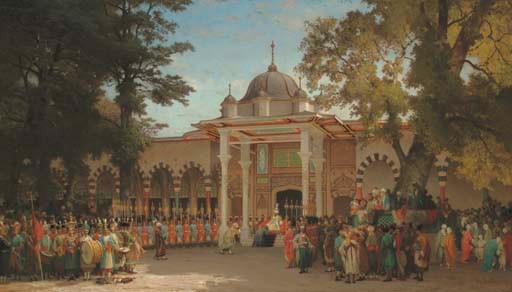 FRENCH, Le Beiram; cérémonie de baise-main à Constantinople, sous le Sultan Mahmoud II