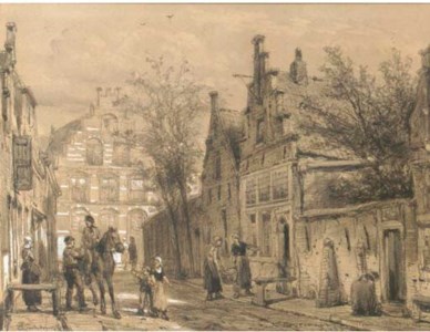 Enkhuizen: a streetscene in the Dutch town of Enkhuizen