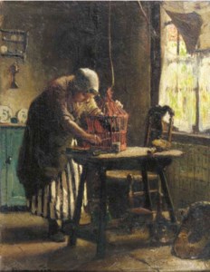The red birdcage