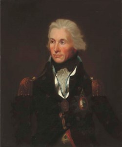 Portrait of Horatio, Viscount Nelson, KB, Vice-Admiral of the White, half-length, in naval uniform -- The Kilgraston sketch , 1797