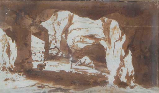 A grotto interior, near Rome