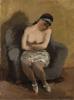 Untitled (Seated Half Nude)