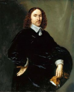 Portrait of a gentleman, three-quarter-length, in a black doublet