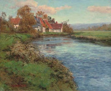 A riverside farmhouse