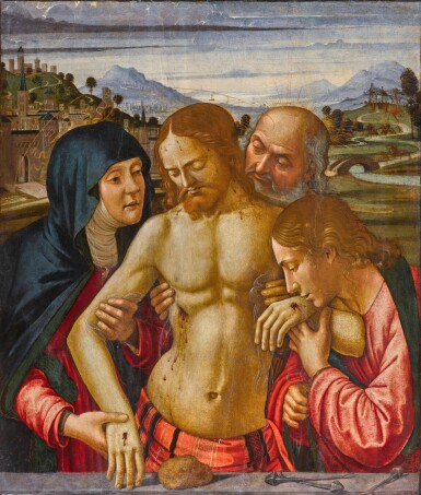 Christ supported by the Virgin, Saint John the Evangelist and Joseph of Arimathea