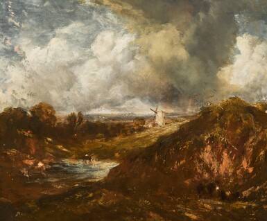 Study for ‘Hampstead Heath with a Rainbow’