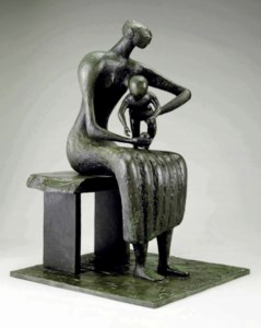 Henry Moore, Mother and Child with Apple