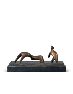 Two Piece Reclining Figure: Thin