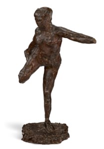 Danseuse tenant son pied droit dans la main droite