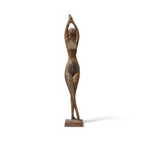 Danseuse s'étirant