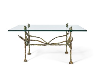 Table trapézoïdale grenouilles et grand-duc
