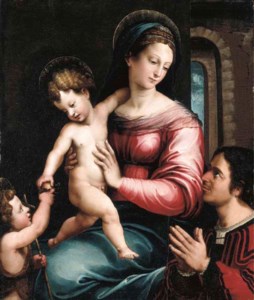 The Virgin and Child with the Infant Saint John the Baptist and a donor