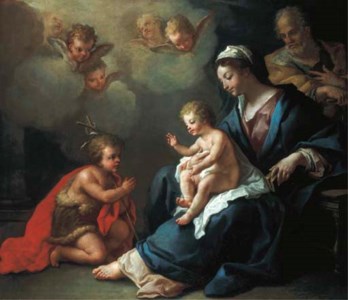 The Holy Family with the Infant Saint John the Baptist and attendant putti