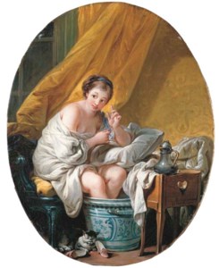 François Boucher, A YOUNG WOMAN TAKING A FOOTBATH