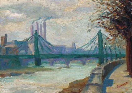 Battersea Power Station from Chelsea Embankment